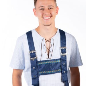 Camisa Xadrez Azul e Branco
