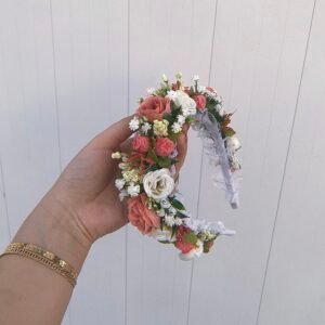 Tiara Típica Salmão e Branco