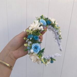 Tiara Típica Azul e Branco