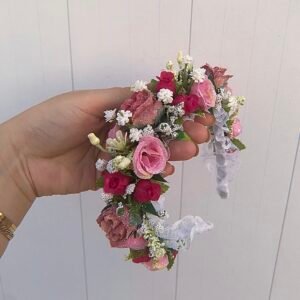 Tiara Típica Rosa, Rosé e Branco